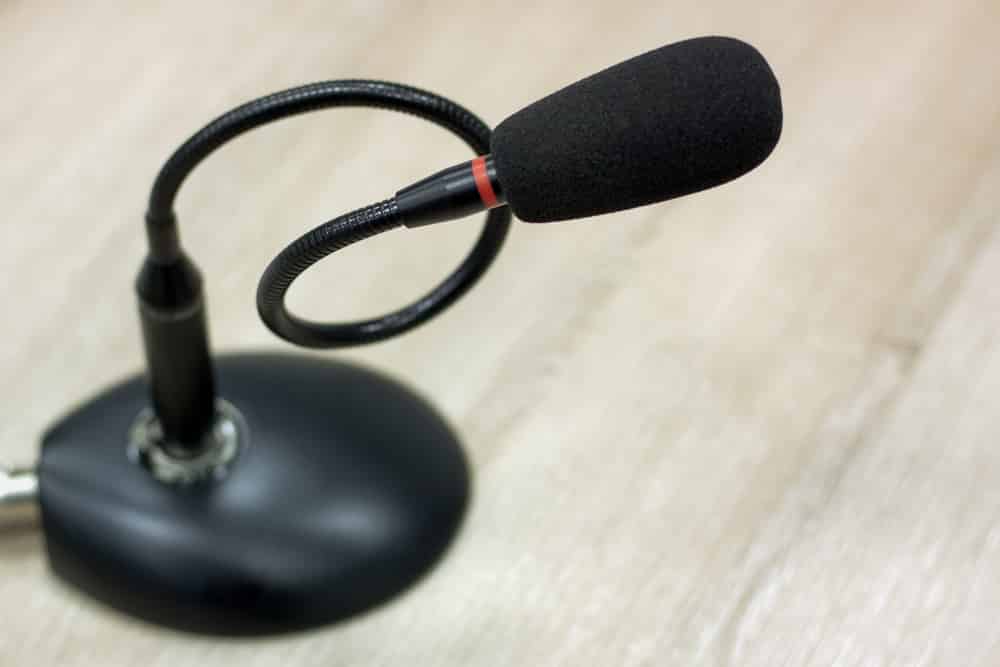 Support de microphone métallique flexible à bureau pour micro et