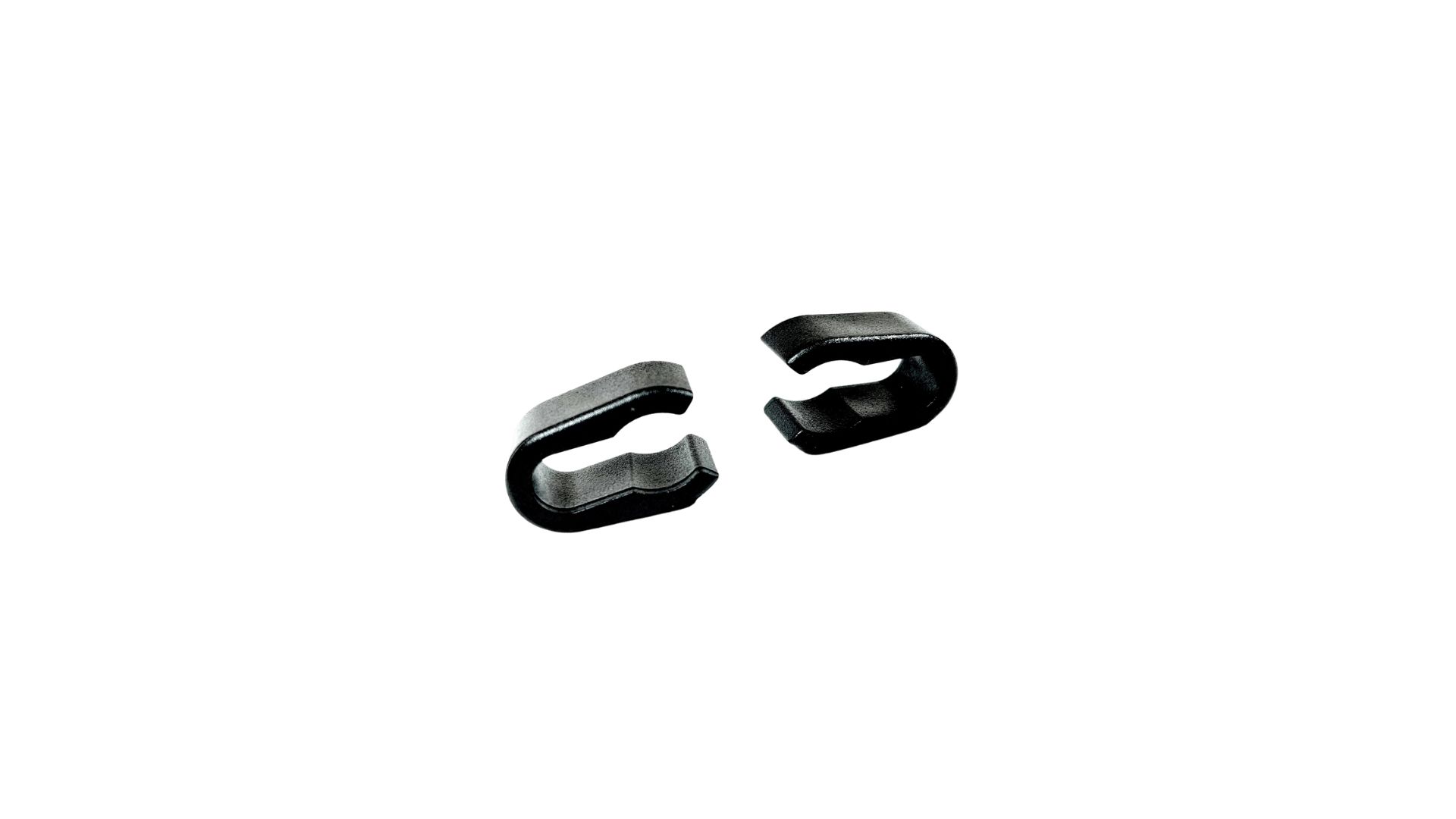 Clip supportage tuyau, noir plastique pour flexible D13, D15 - Abeillon